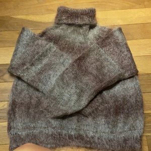 Mohair blend sweater. Amazing fuzzy and fluffy sweater.